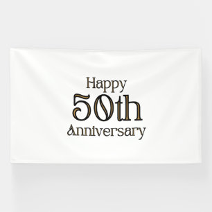 Bannière en vinyle 6x10 pour 50e anniversaire