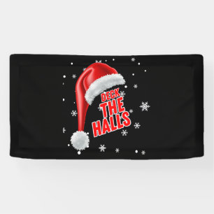 Bannière en vinyle Deck The Halls Snow Collection