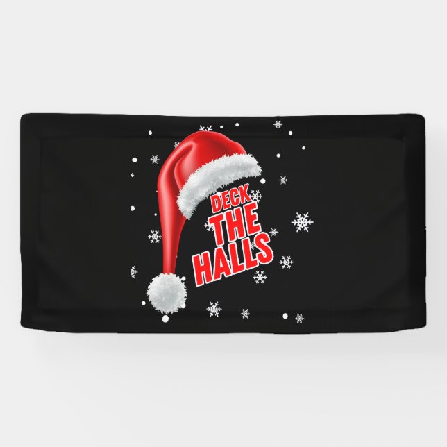 Bannière en vinyle Deck The Halls Snow Collection  (Horizontal)