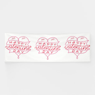 Bannière en vinyle pour la Saint-Valentin 4x12