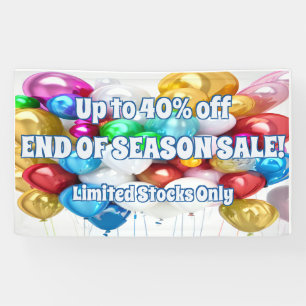 Bannière en vinyle pour soldes de fin de saison Ba