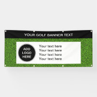 Bannière extérieure de logo d'industrie de golf