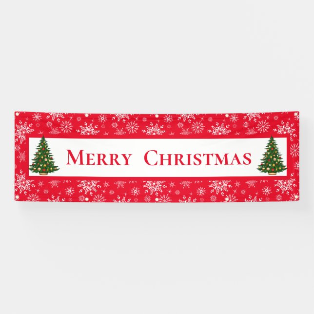 Bannière extérieure - Joyeux bannière de Noël (Horizontal)