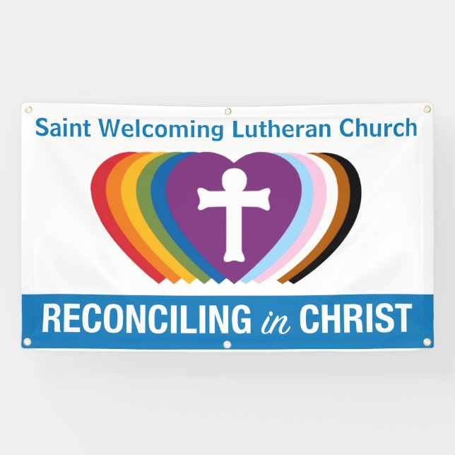 Bannière extérieure RIC "Your Church" (Horiz) (Horizontal)