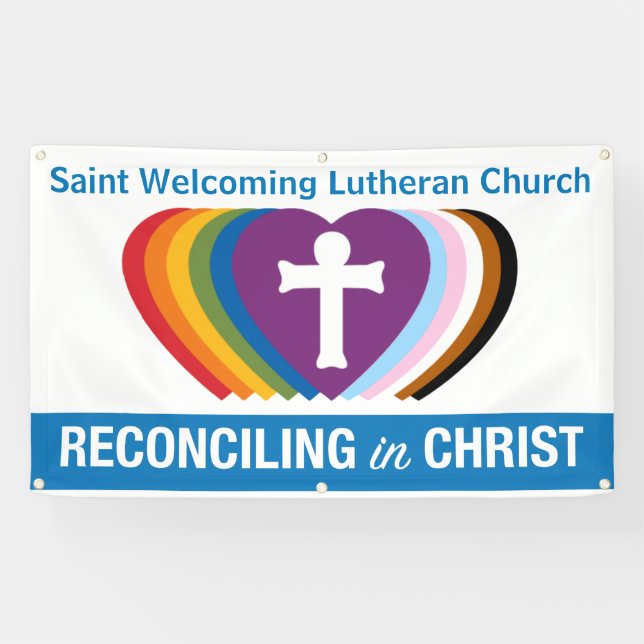 Bannière extérieure RIC "Your Church" (Horiz) (Horizontal)