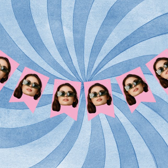 Bannière faciale, Face personnalisée, 30e 40e anni (Créateur téléchargé)