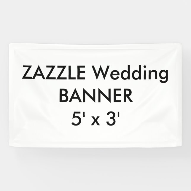 Bannière faite sur commande 5' de mariage x 3' (Horizontal)