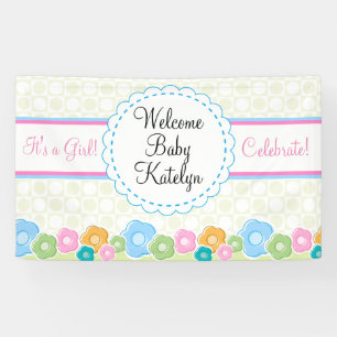 Bannière faite sur commande de baby shower de