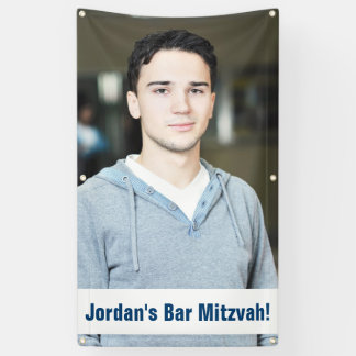Bannière faite sur commande de Mitzvah de barre de