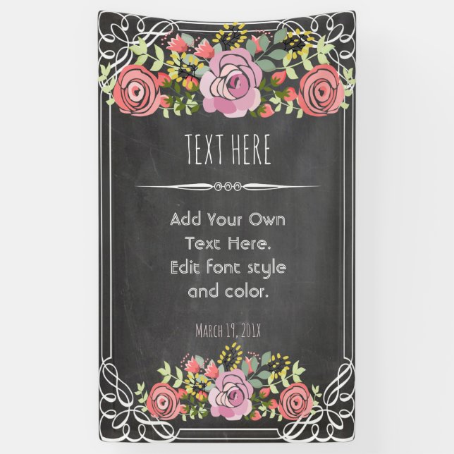 Bannière faite sur commande élégante (Vertical)