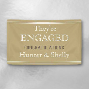 Bannière fiançailles PERSONNALISÉE