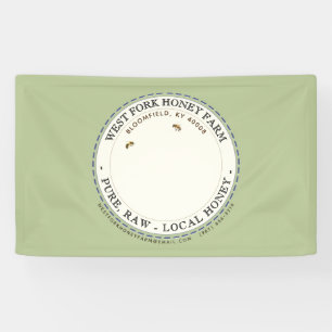 Bannière fleur sauvage Honey Green