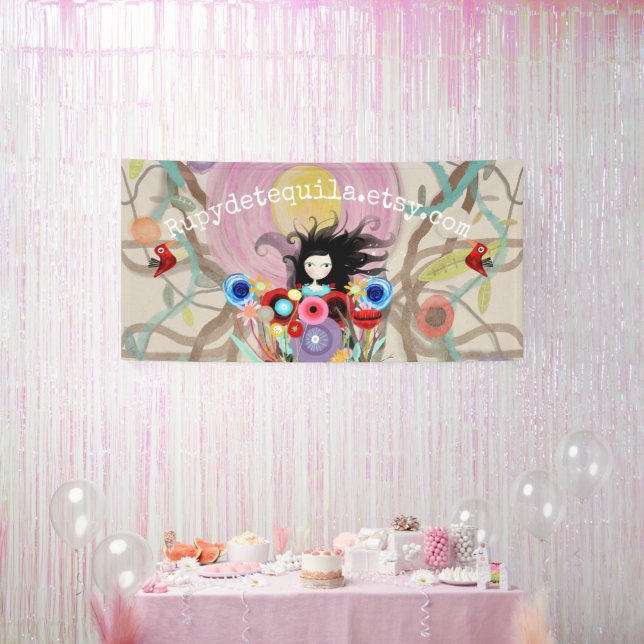 Bannière florale de la princesse Rupydetequila (Fête)