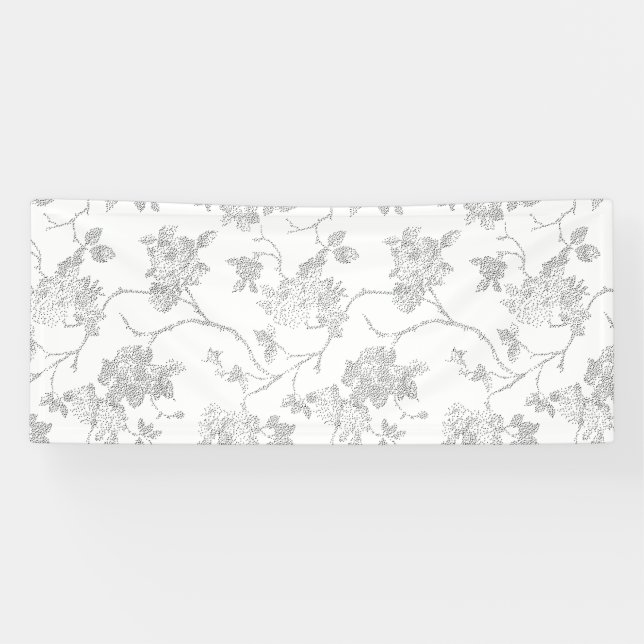 Bannière florale élégante | Décoration d'événement (Horizontal)