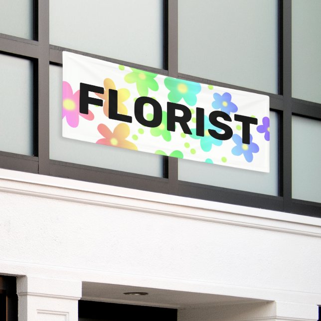 Bannière FLORIST Rainbow Flowers (Bâtiment extérieur)