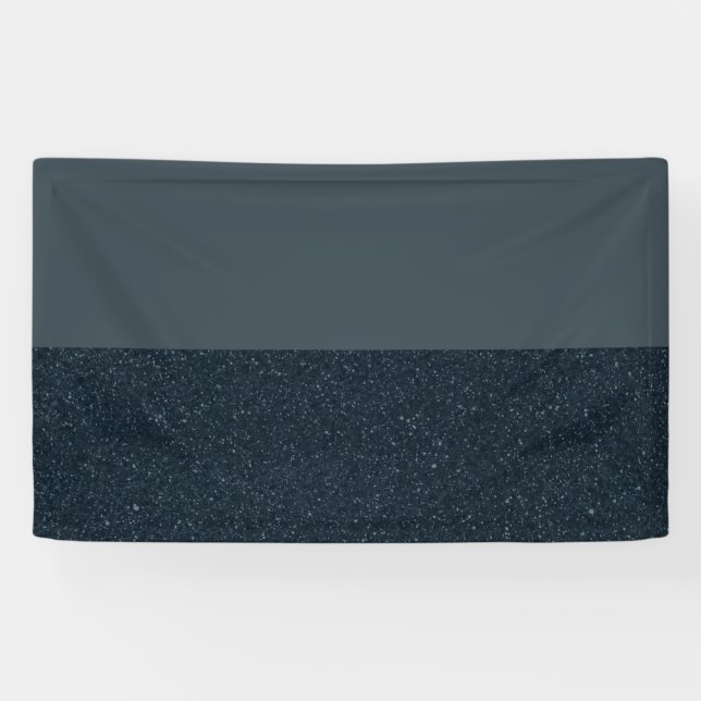 Bannière Half Noise Charcoal – Vinyle Moderne 3x5 (Horizontal)