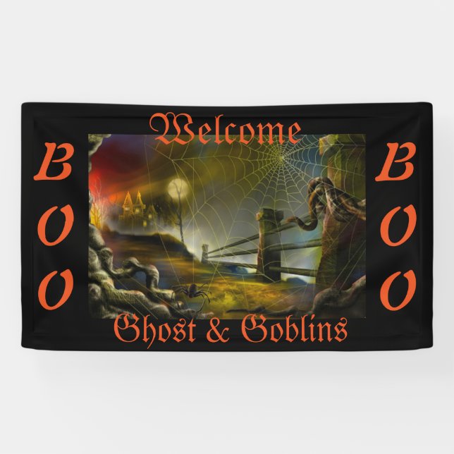 Bannière Halloween 3' x 5' (Horizontal)