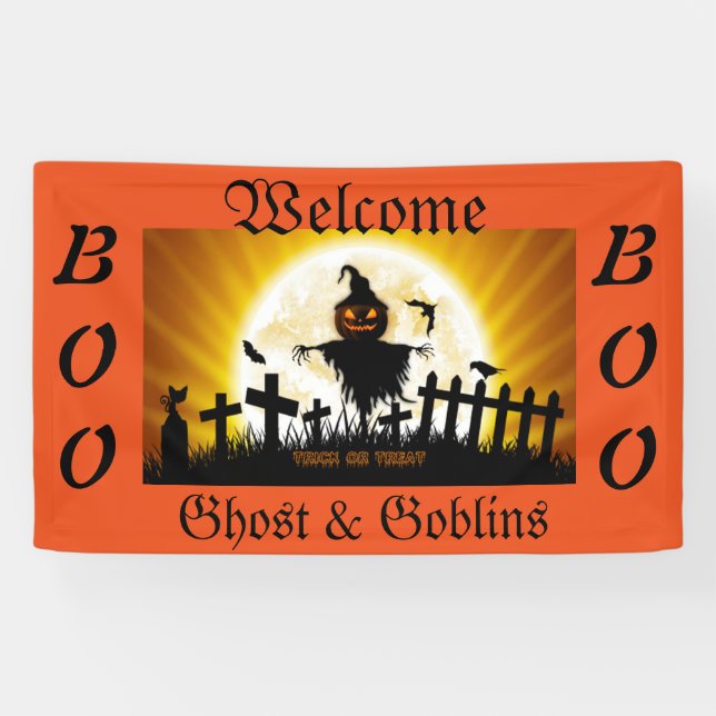 Bannière Halloween 3' x 5' (Horizontal)