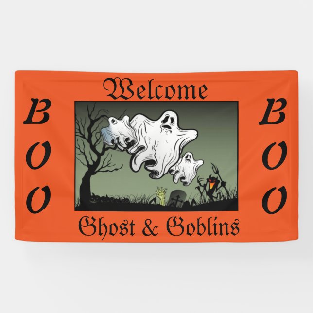 Bannière Halloween 3' x 5' (Horizontal)