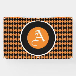 BANNIÈRE HALLOWEEN AVEC MONOGRAMME