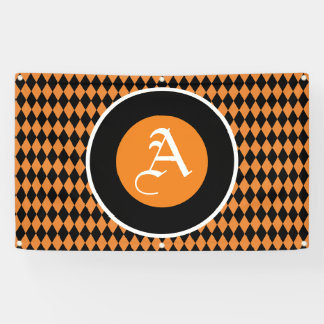 BANNIÈRE HALLOWEEN AVEC MONOGRAMME