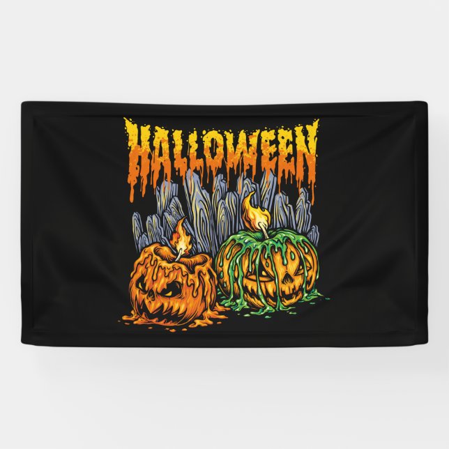 Bannière Halloween Pumkin (Horizontal)