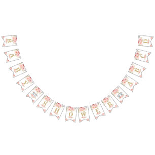 Bannière Indicateur de Baby shower des jumeaux élé