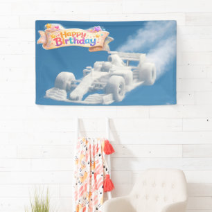 Bannière intérieure grande nuage de voiture de cou