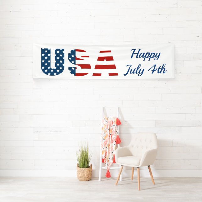 Bannière intérieure USA Patriotique (Insitu)
