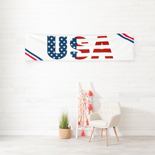 Bannière intérieure USA Patriotique (Insitu)