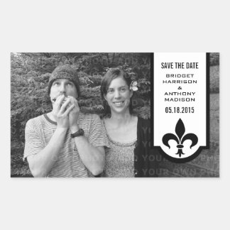 Bannière Ivory Fleur De Lis Sauvegarder Stickers D