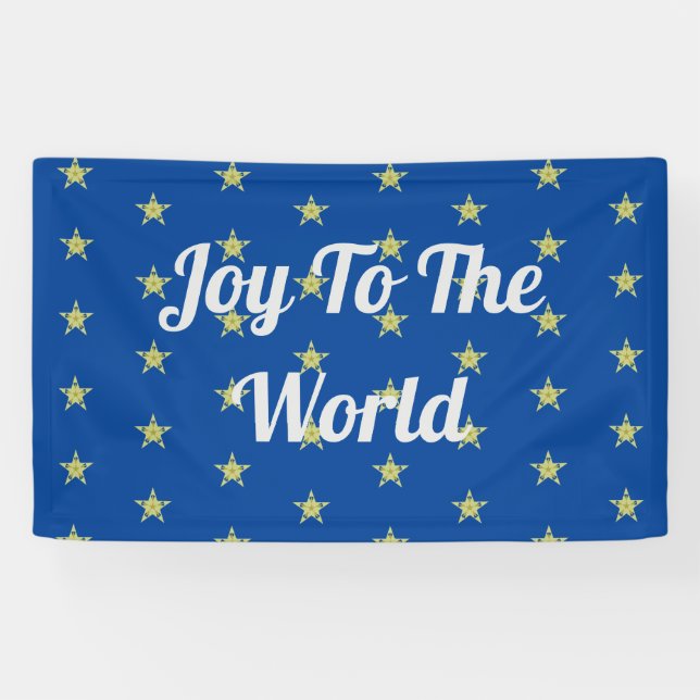 Bannière Joy To The World Stars (Horizontal)