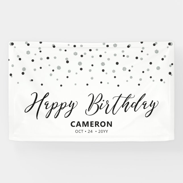 Bannière Joyeux Anniversaire Confiture Hexagone Ar (Horizontal)