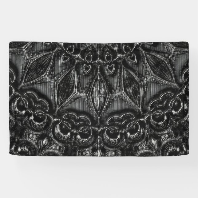 Bannière Mandala Charbon (Horizontal)