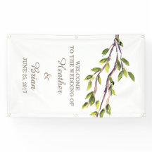 Bannière Mariage Branches brossées