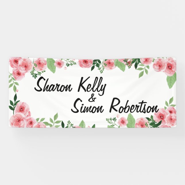 Bannière Mariage floral (Horizontal)