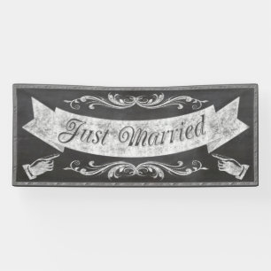 Bannière Mariage tableau noir CBWX