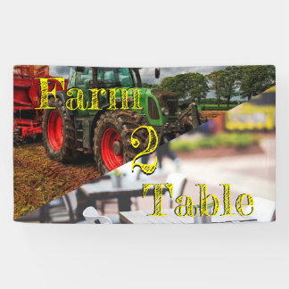 Bannière marketing de table Farm 2