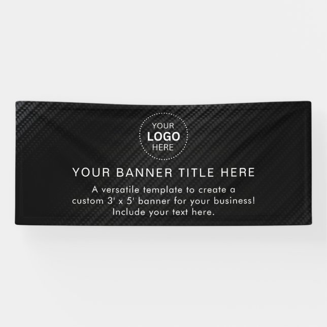 Bannière moderne professionnelle de 6' de logo d'e (Horizontal)