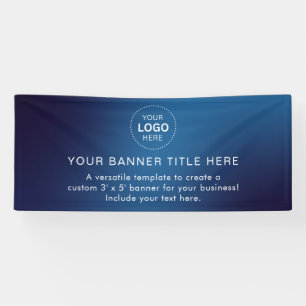Bannière moderne professionnelle de 6' de logo d'e