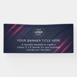 Bannière moderne professionnelle de 6' de logo d'e