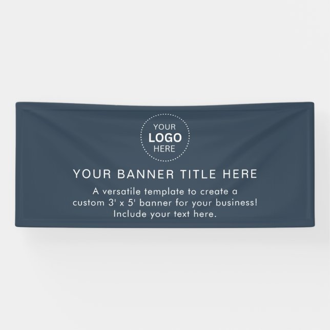 Bannière moderne professionnelle de 6' de logo d'e (Horizontal)