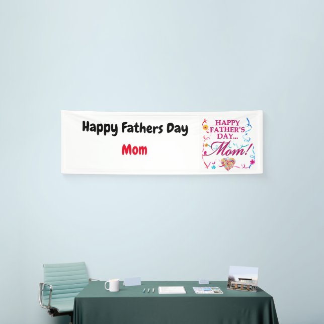 Bannière MOM Fête des pères heureuse (Salon professionnel)