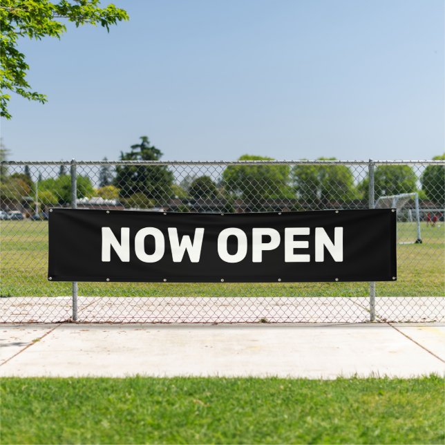 Bannière ouverte Black Now (En situation)