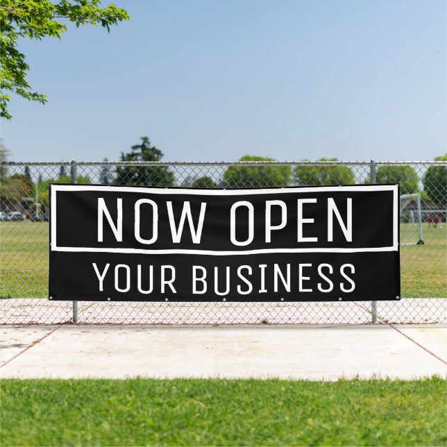 Bannière ouverte Black Now (Insitu)