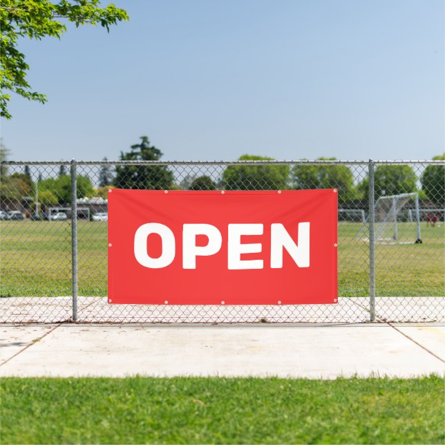 Bannière Ouverte Rouge Clair (Insitu)