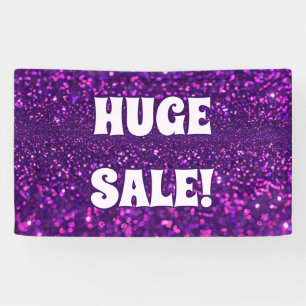 Bannière pailletée grande vente