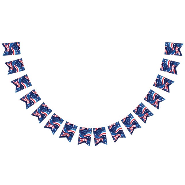 Bannière patriotique drapeaux (Tout)