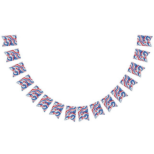 Bannière patriotique drapeaux (Tout)