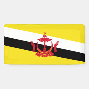 Bannière patriotique du drapeau de Brunei